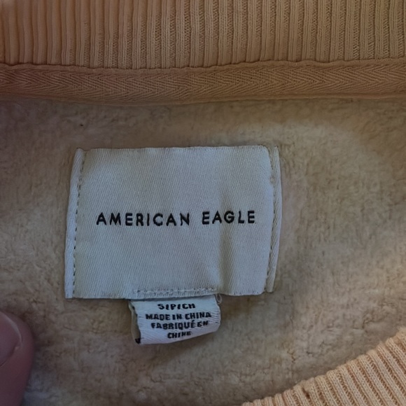 American Eagle Cream waves sweatshirt size s - Picture 3 of 3